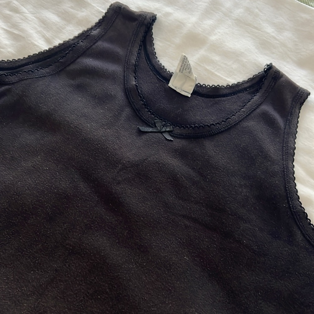 Black Sleeveless A-Line Mini Dress/ Maternity Top - Picture 6 of 6